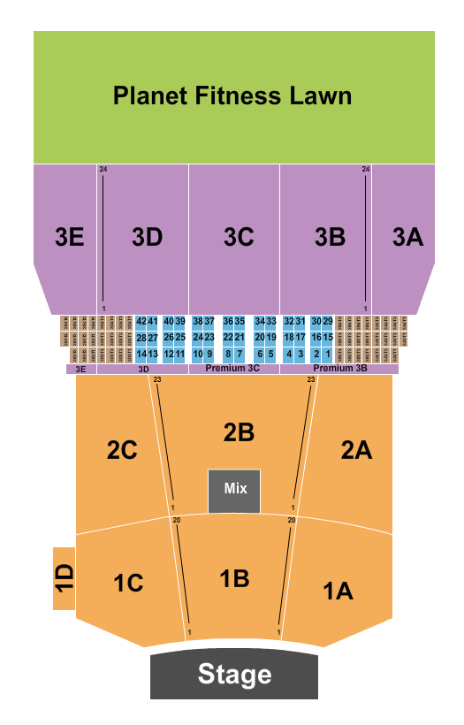 BankNH Pavilion Thomas Rhett Seating Chart